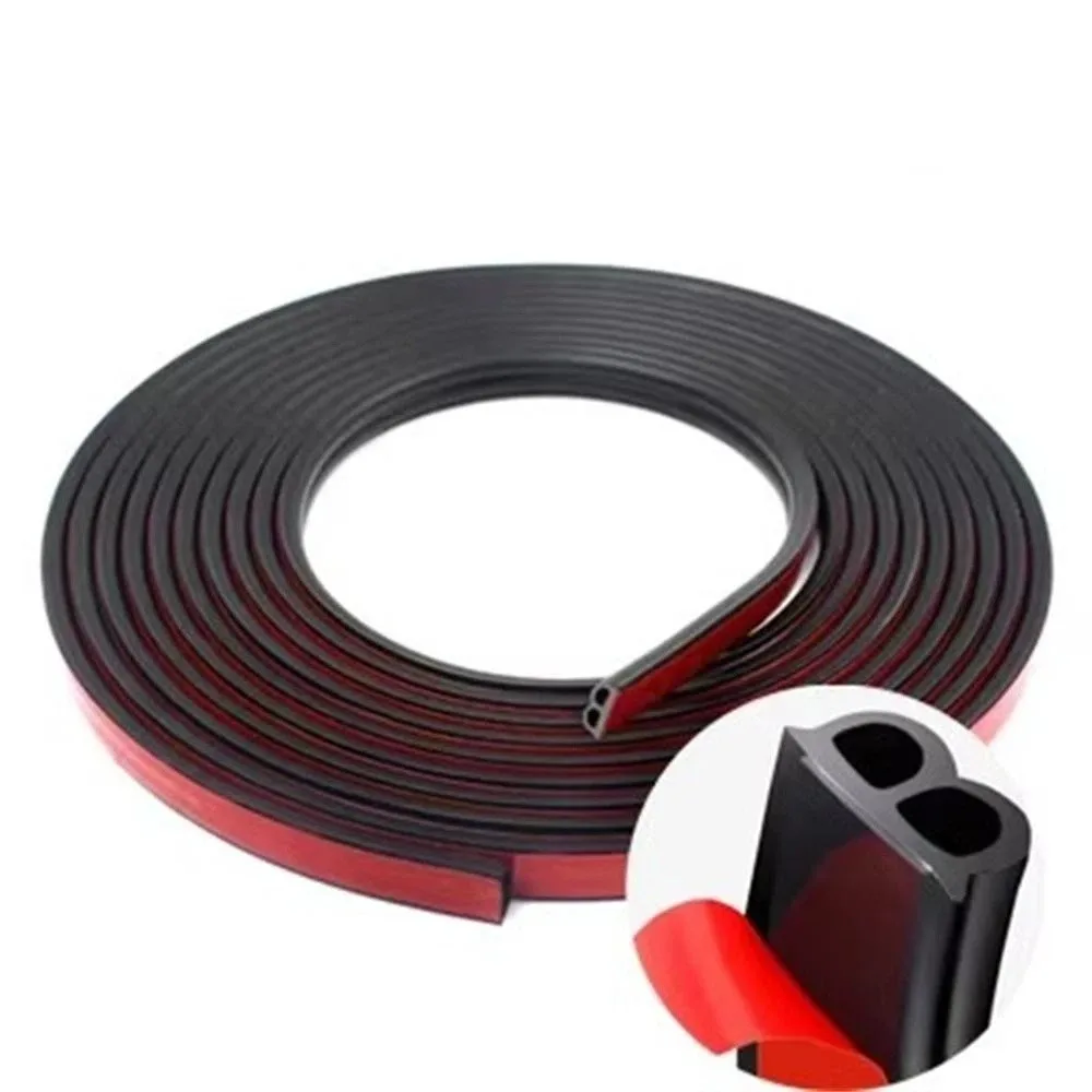 

Soundproof Car Door Seal Strip B/L Shape Dustproof Door Weather Strips Good Elastic Flexibility Double Layer Sealing Protector