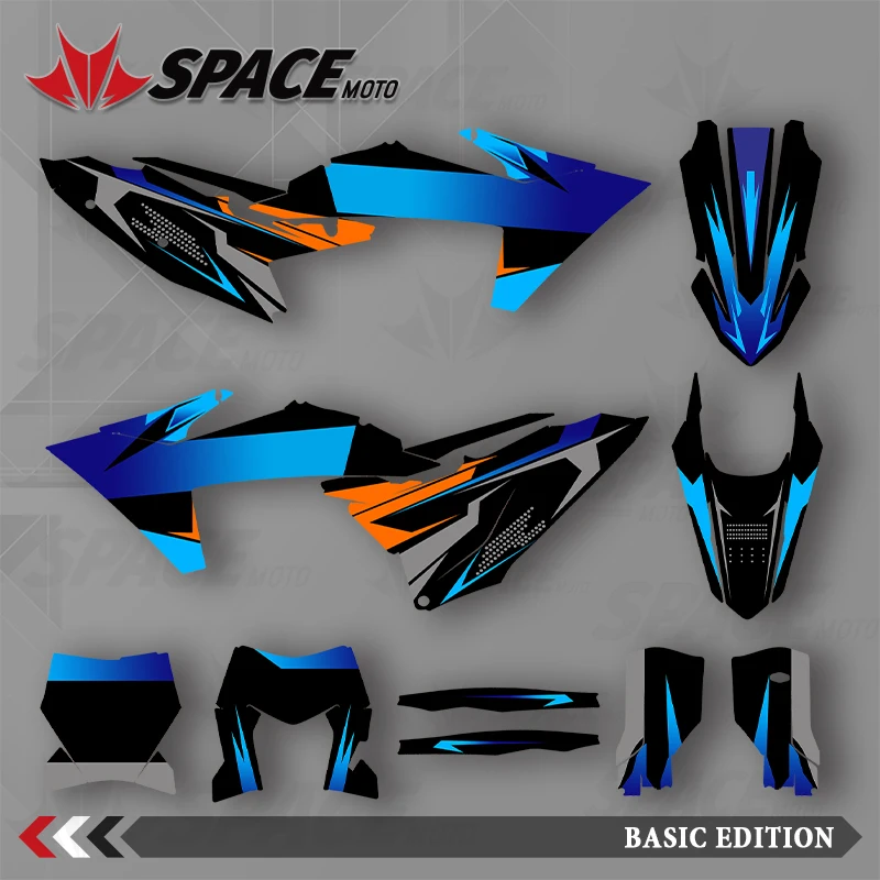 

SPACE MOTO для KTM 23-25SXF 24-26EXC графический фон наклейки наклейки мотоцикл