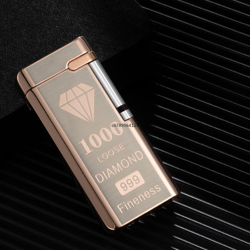 2024 New Personality Roller Touch Sensor Windproof Lighter Mini Butane Gas Lighter Unusual Metal Cigarette Lighter Men\'s Gadget