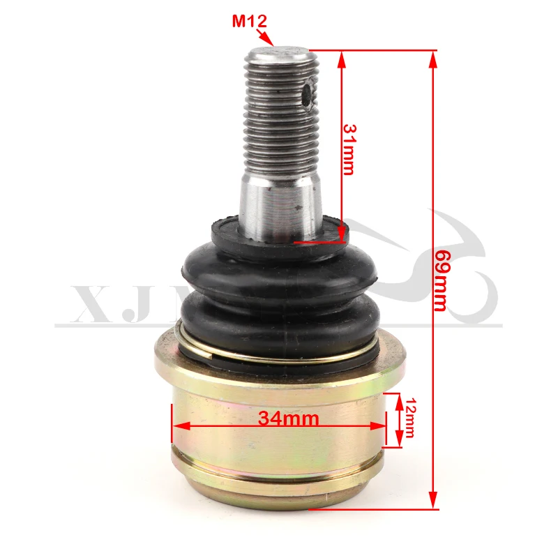 M12 34X12mm ball joint is suitable for China ATV UTV Go Kart off-road vehicle quad bike vehicle parts