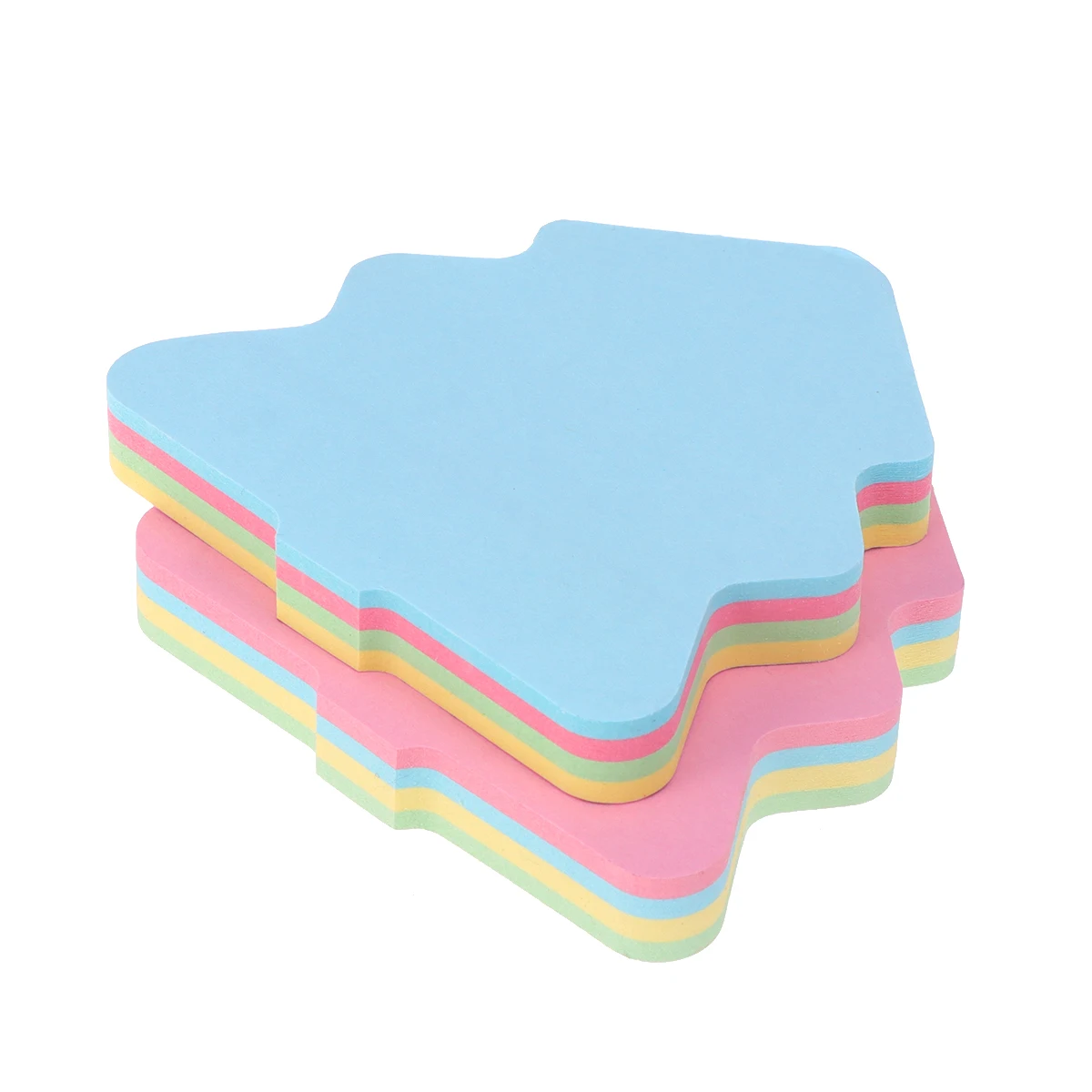 1200 ชิ้นต้นคริสต์มาสสติกเกอร์การ์ตูนเรขาคณิตกระดาษบันทึกเวลา Notepads