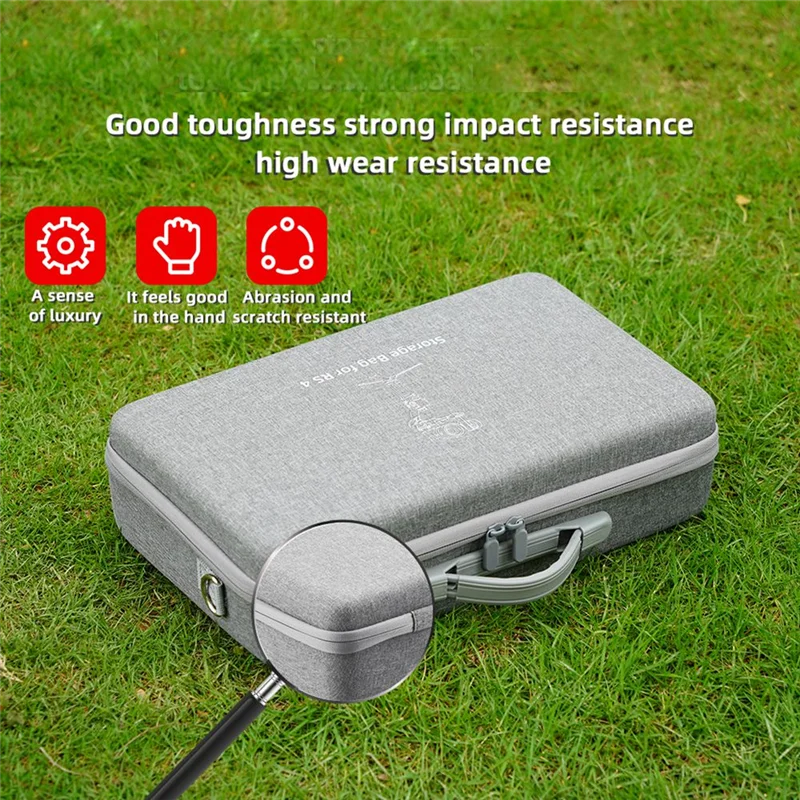 ABKI-กระเป๋าสะพายสําหรับ DJI RS 4 กรณีเก็บ Gimbal Stabilizer อุปกรณ์เสริมกระเป๋าถือกระเป๋าเดินทาง Hardshell Anti-Fall กล่องใส่