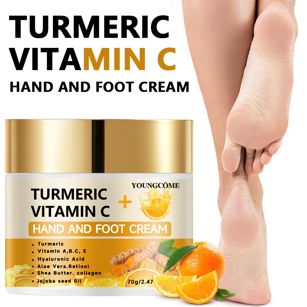 Turmeric Hand and Foot Cream Retinol Moisturizing Firming Hyaluronic Lightening Repairing Smooth Skincare Whitening Creams