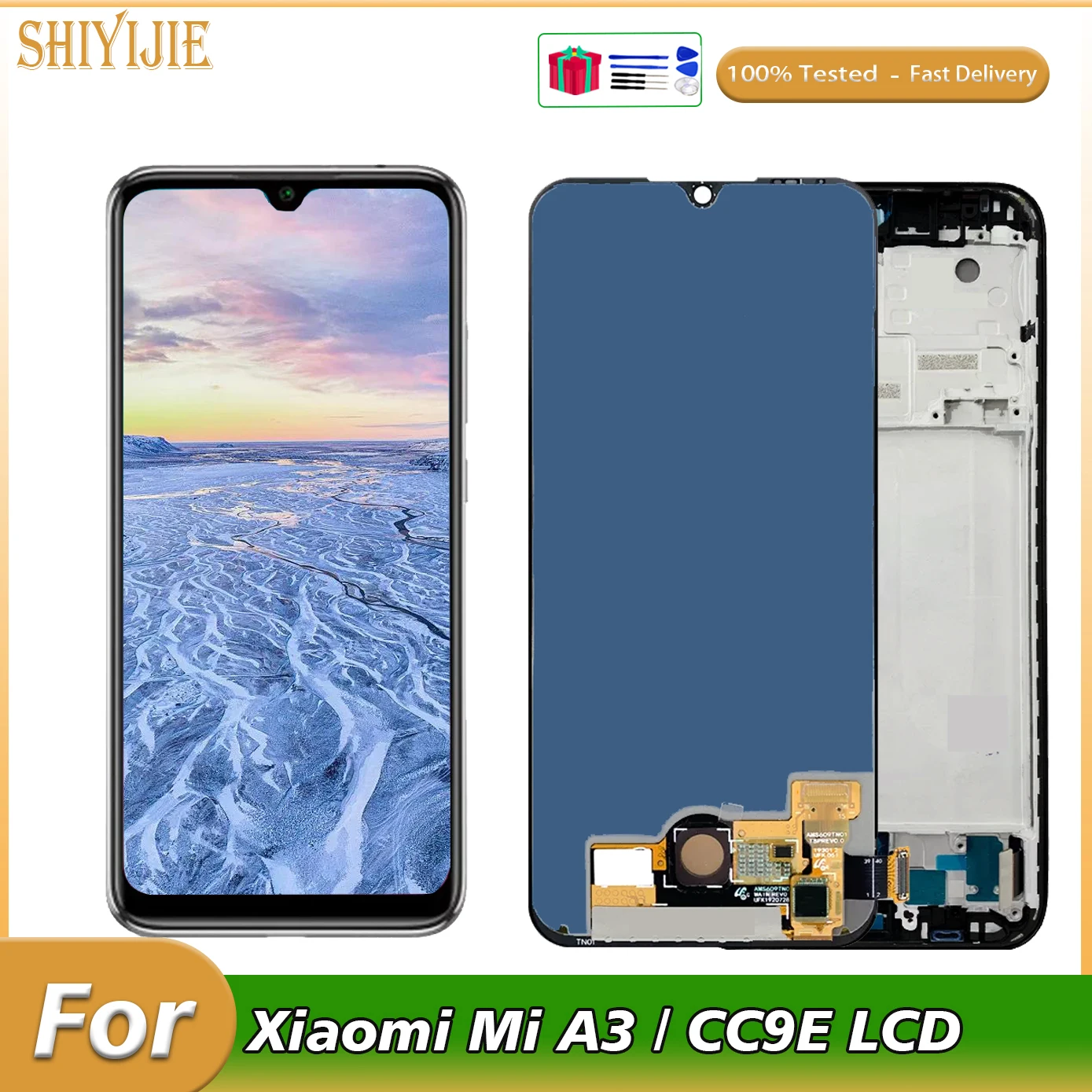 

ЖК-дисплей AMOLED для Xiaomi Mi A3 CC9E, сменный сенсорный экран для Mi A3 M1906F9SH M1906F9SI, ЖК-дисплей в сборе 100% протестирован