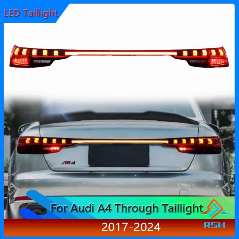 Taillight For Audi A4 2017-2024 Tail Light Assembly Upgrade LED DRL Brake Turn Signal Reverse Light Plug And Play Accessories