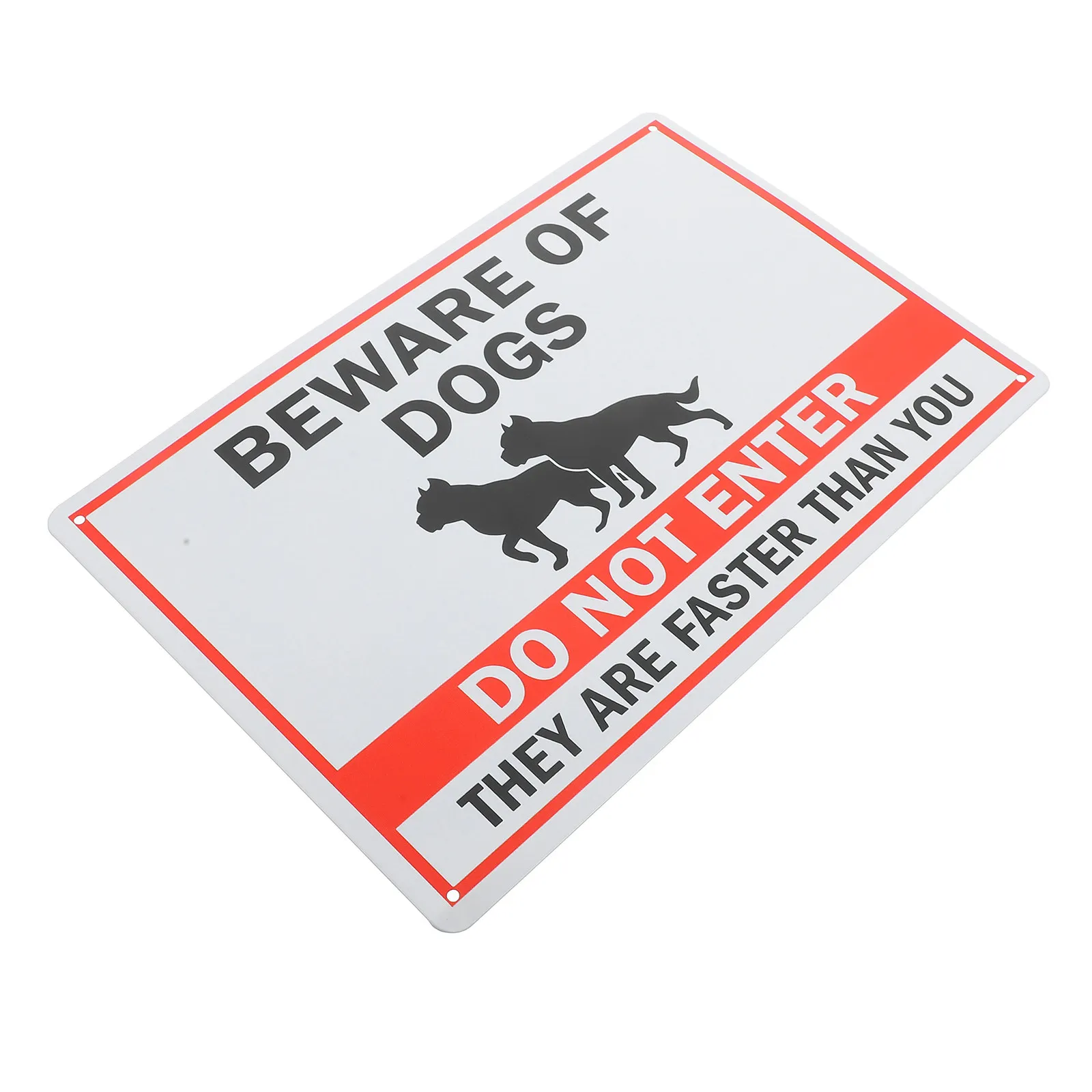 

Vintage Metal Tin Beware of Dog Sign Garden Yard Decor Weatherproof Fade Resistant Pre Drilled Holes Outdoor Indoor Use