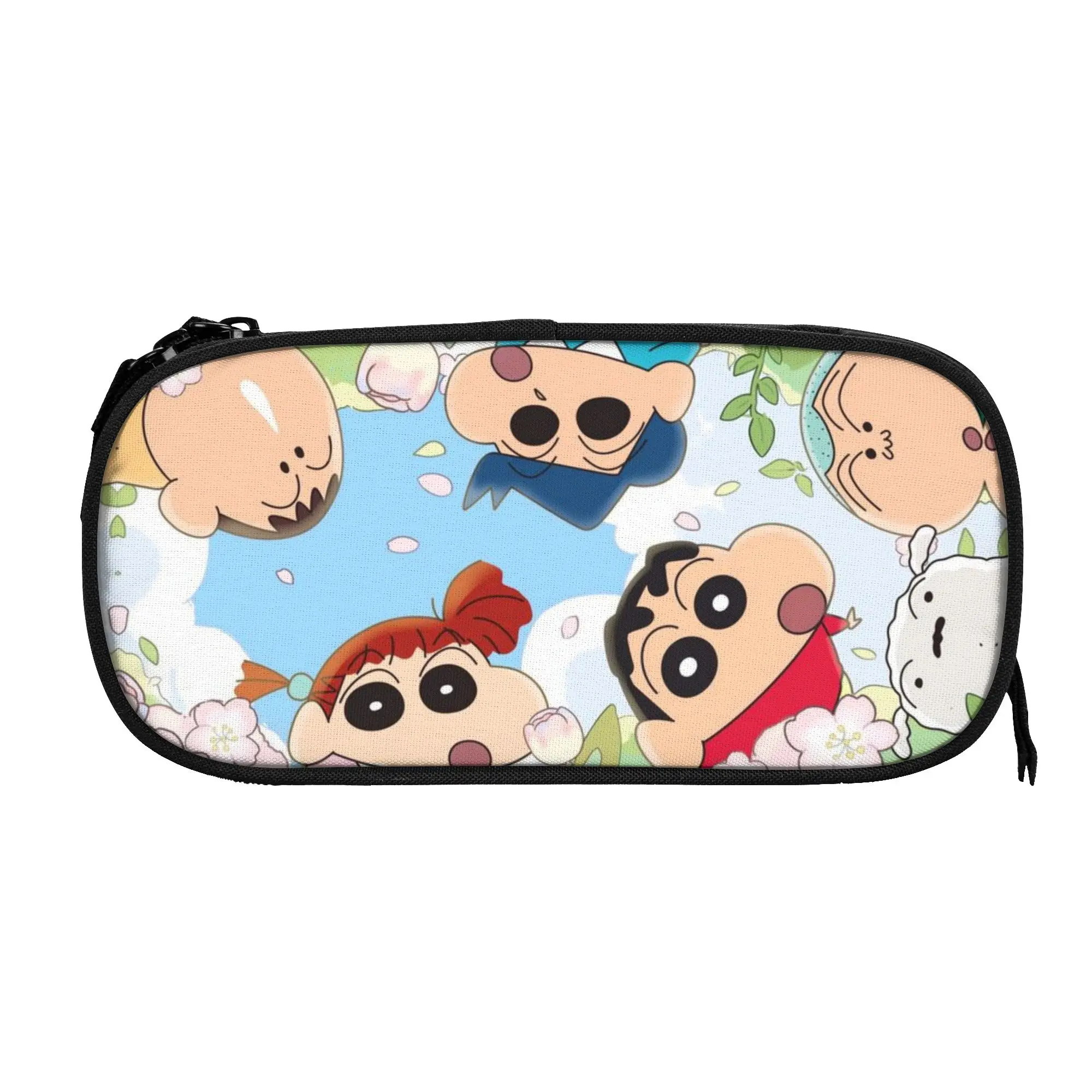 

1 piece Lightweight Play Pencil Case Teen Pen Bag Crayon Shin-chan Office Stationery Bag