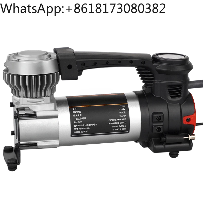 

Car mounted inflation pump, portable multifunctional vehicle tire, high-power and high-pressure car inflation pump T200