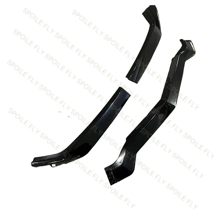 2020-2024 Front Lip Bumper For Chevy Corvette C8 GM 5VM Style Car Front Spoiler Lip Splitter Bumper ABS Glossy Black Metallic