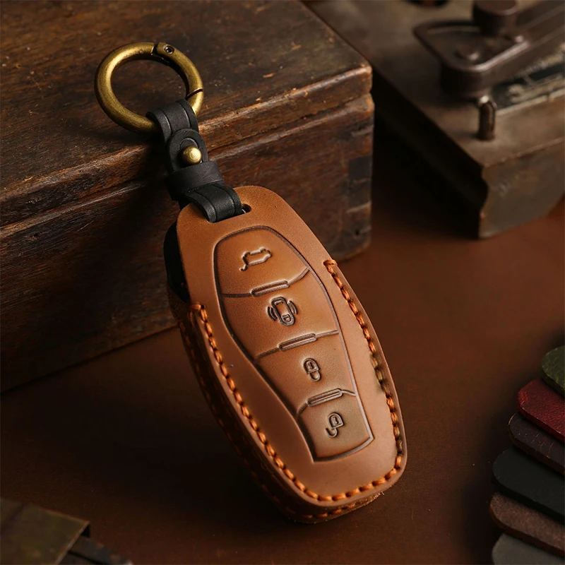 

4 Buttons Protection Shell Car Remote Key Case Cover for FAW Hongqi H5 2021 2022 2023 Hongqi H5 Accessories