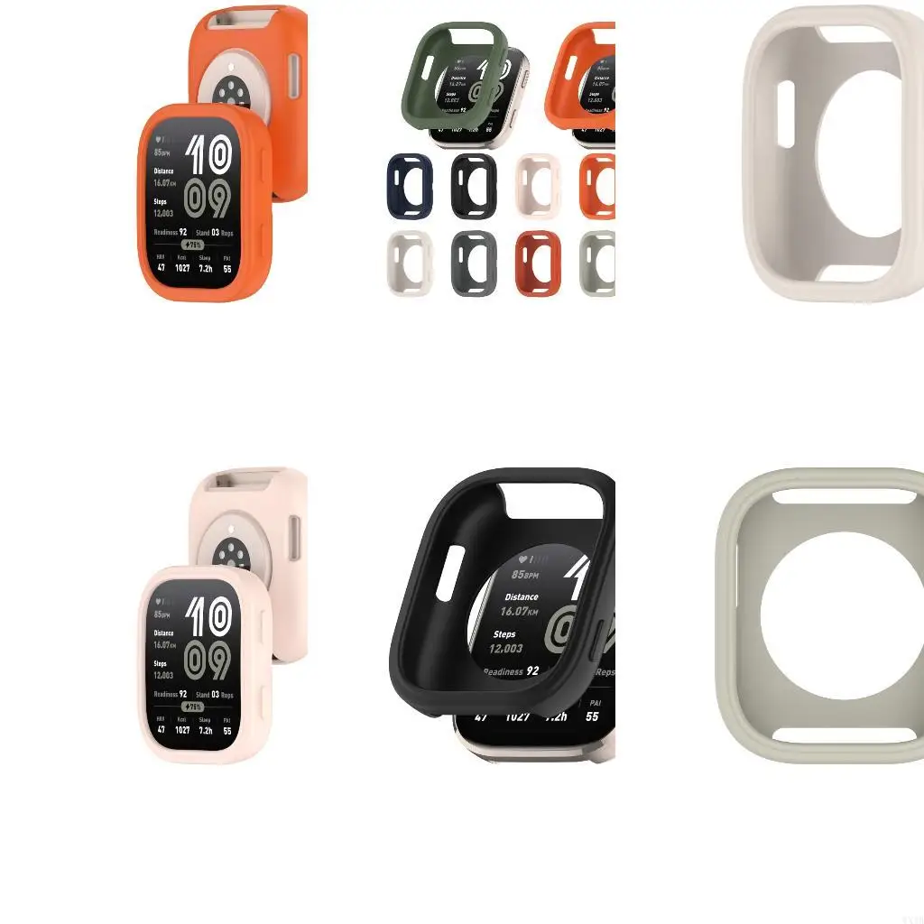 보호기 커버 소프트 유연한 실리콘 쉘 스마트 워치 스크래치 방지 하우징