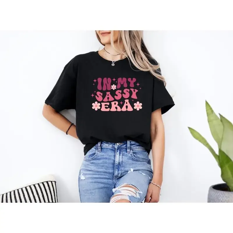 In My Sassy Era T Shirt Confident Womens Trendy Feminine Top Bold Statement Fun Apparel for Her