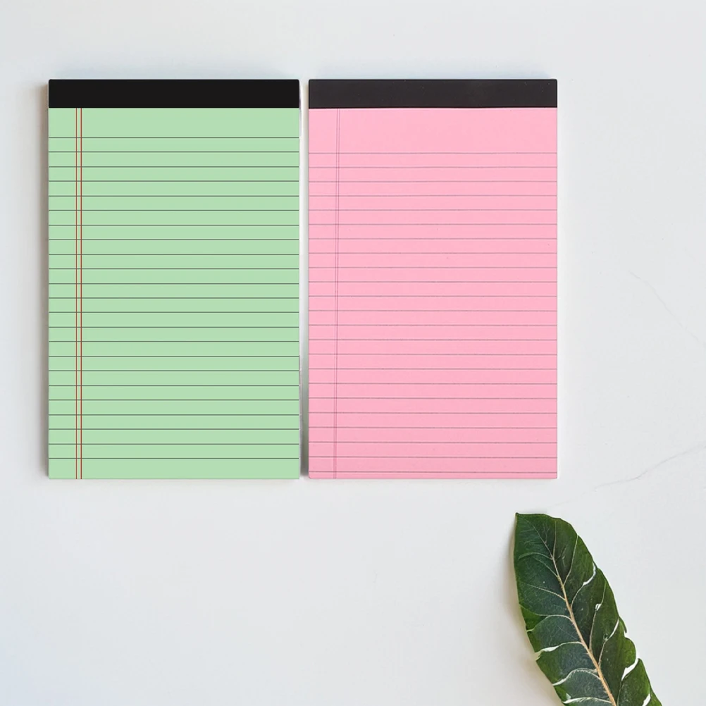 6 قطع من دفتر المفكرة الورقية المسطرة بنمط بسيط مثالي لتدوين الملاحظات واستخدام اللوازم المكتبية