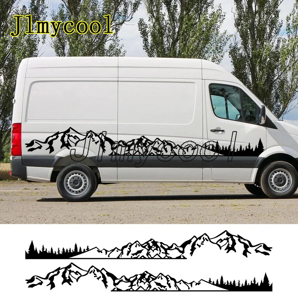 

Autocollants Graphiques De Montagne Pour Voiture De Sport, Van De Camping-Car, Carrosserie Des Deux Côtés, En Vinyle