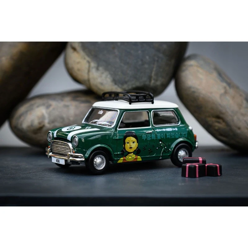 لعبة الحبار الصغيرة ميني كوبر 1:50 مجموعة نماذج السيارة المصنوعة من خليط معدني #5
