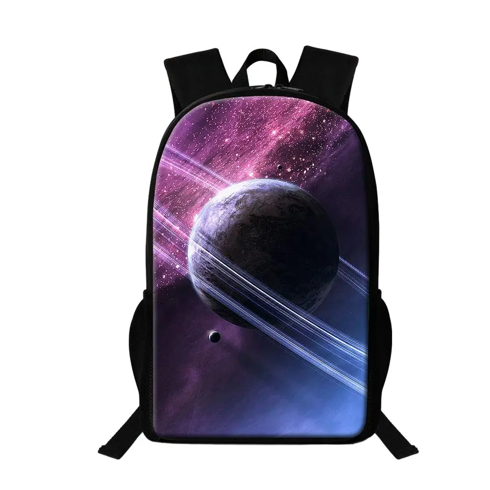 Borse da scuola per bambini Zaino da spalla per esterno da donna stampato Galaxy Zaino con motivo spaziale dell'universo Borsa multifunzione primaria