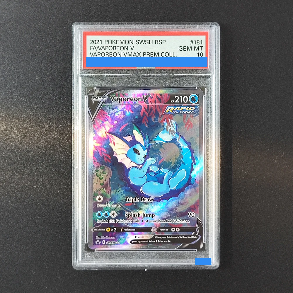  لتقوم بها بنفسك بطاقة تصنيف PTCG الإنجليزية Umbreon V 189/203 Sylveon 184/203 Espeon 180/203 Leafeon 167/203 GEM MT 10 لعبة ببطاقات التداول #4