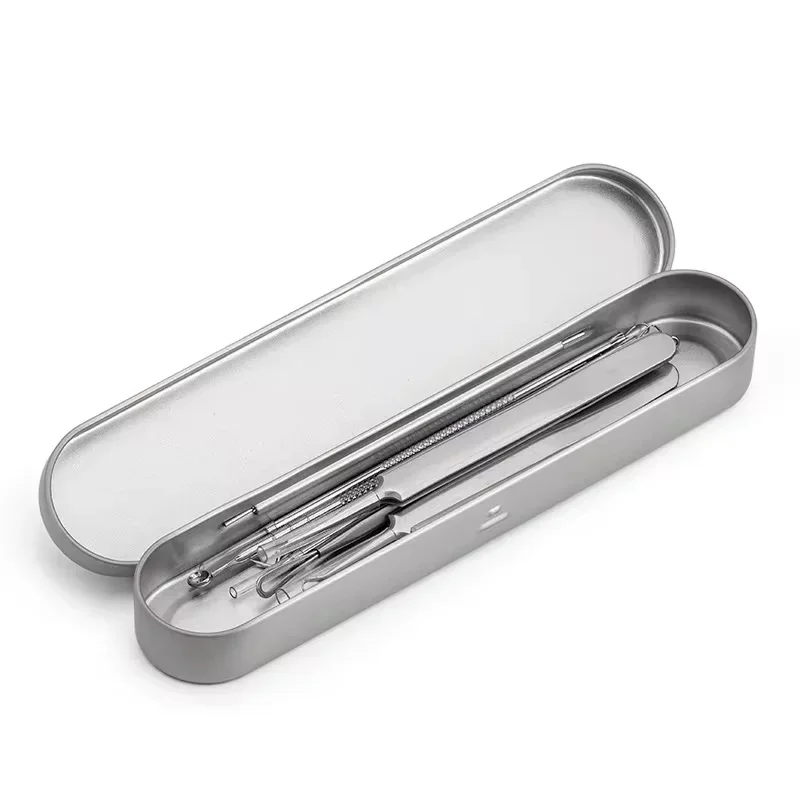 Hoge Kwaliteit Acne Mee-eter Verwijdering Kit Neus Gezicht Porie Reiniging Acne Naald voor Ingegroeid Haar Comedonen Extractor Huidverzorging Tool