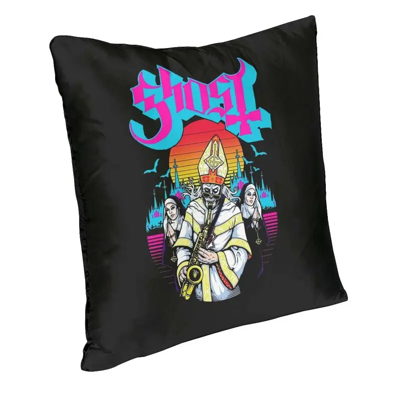 Ghost Horror Swedish Rock Band Cushion Covers Sofa Living Room Square Throw Pillow Case 45x45