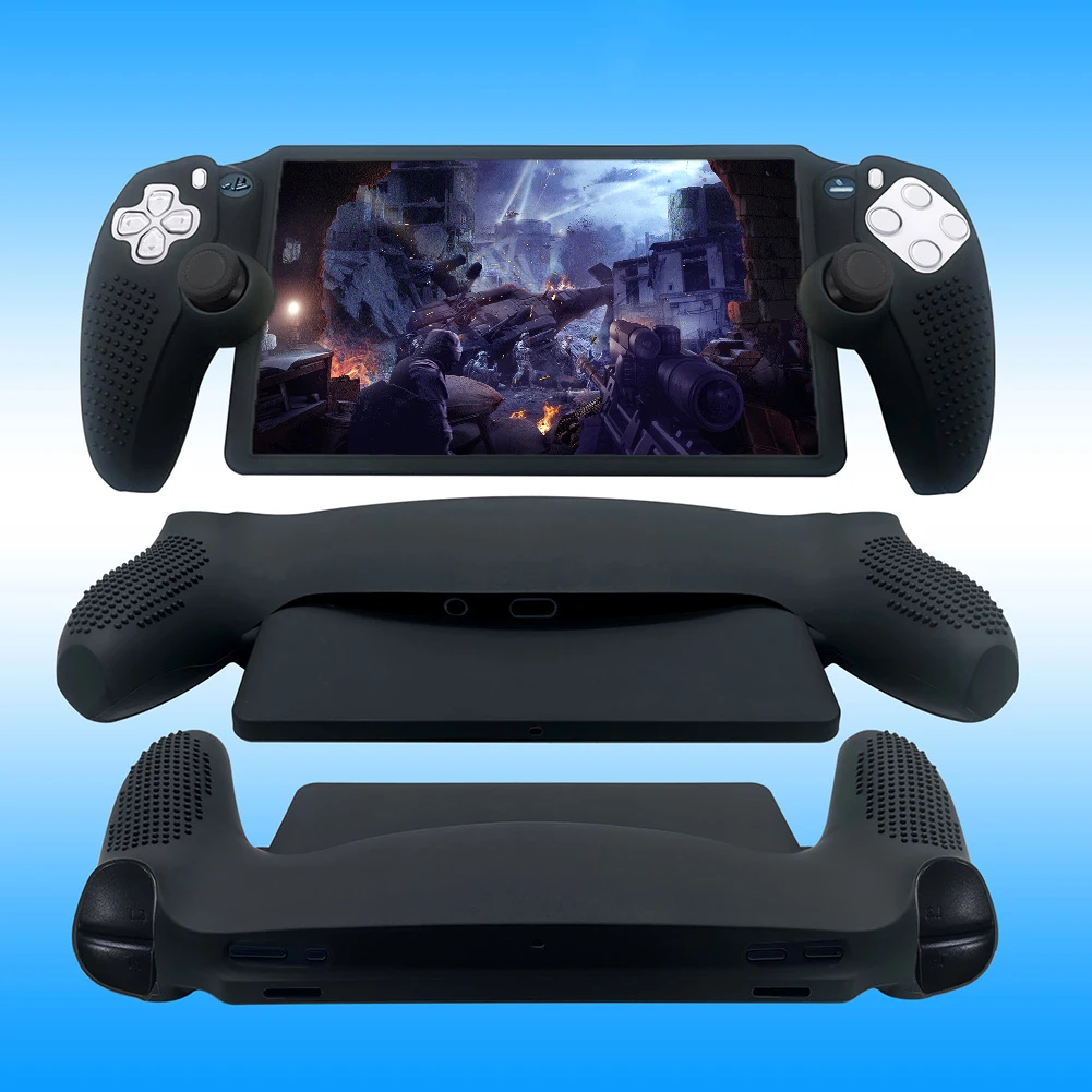 เคสฝาครอบ PS5ซิลิโคนแบบนิ่มสำหรับป้องกันผิวเคสสำหรับ Sony ที่ครอบคอนโซลเกมมือถือกันรอยขีดข่วนสำหรับที่ครอบคอนโซลเกม PS