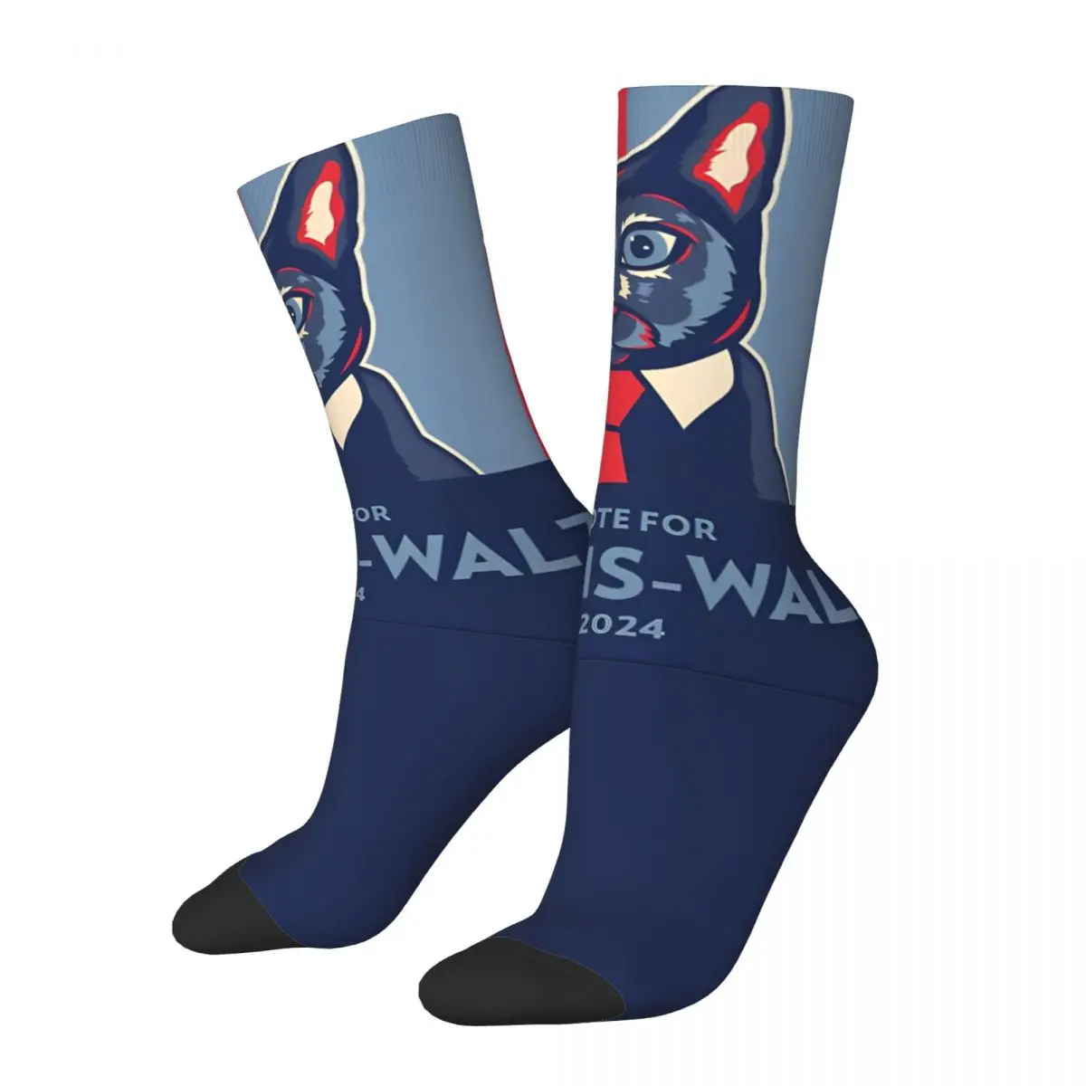 Harris-Walz 2024 Stockings Unisex Men Socks Quality Retro Socks Autumn Outdoor Anti Slip Pattern Socks Gift