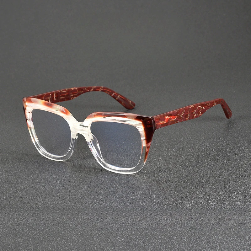 

2025 The Designer's Original Splicing Men's Abstract Geometric Neutral Trend Women's Eyeglasses Frame Support Several Pieces