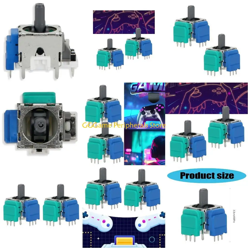 

U55B TMR Electromagnetic Joystick Hall Joystick for P4 Gamepad Controller Resistance TMR