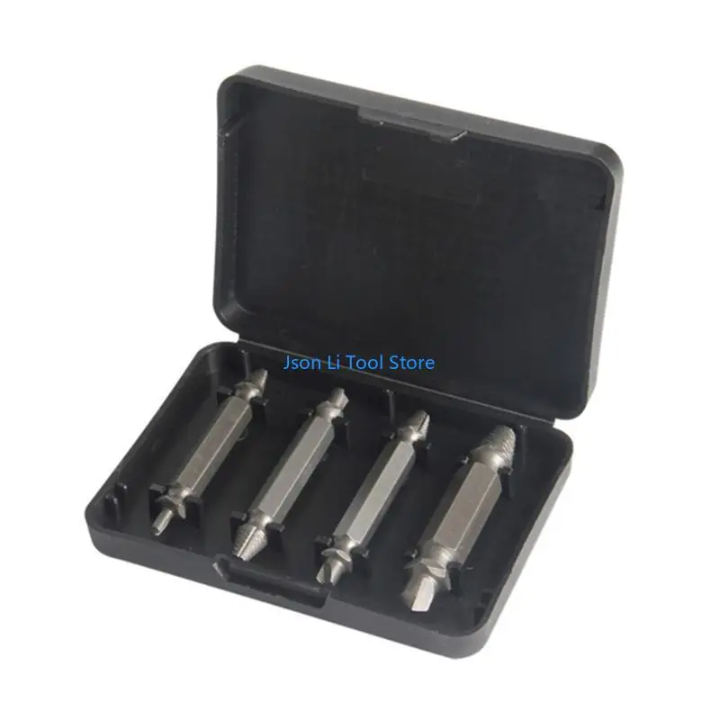 Y08D HSS Bolt Extractor Screw Remover Set Used with Electric Hand Drill Wrench for House Construction Work Wear Resistance