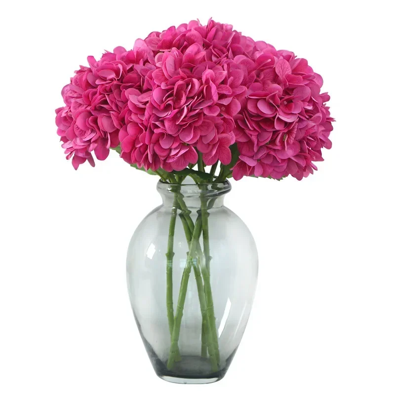 

2Pc Real Touch Moisturizing Hydrangea Artificial Flowers Wedding Decor Flower Bouuqet Party Home Decor Fake Flowers Hydrangea