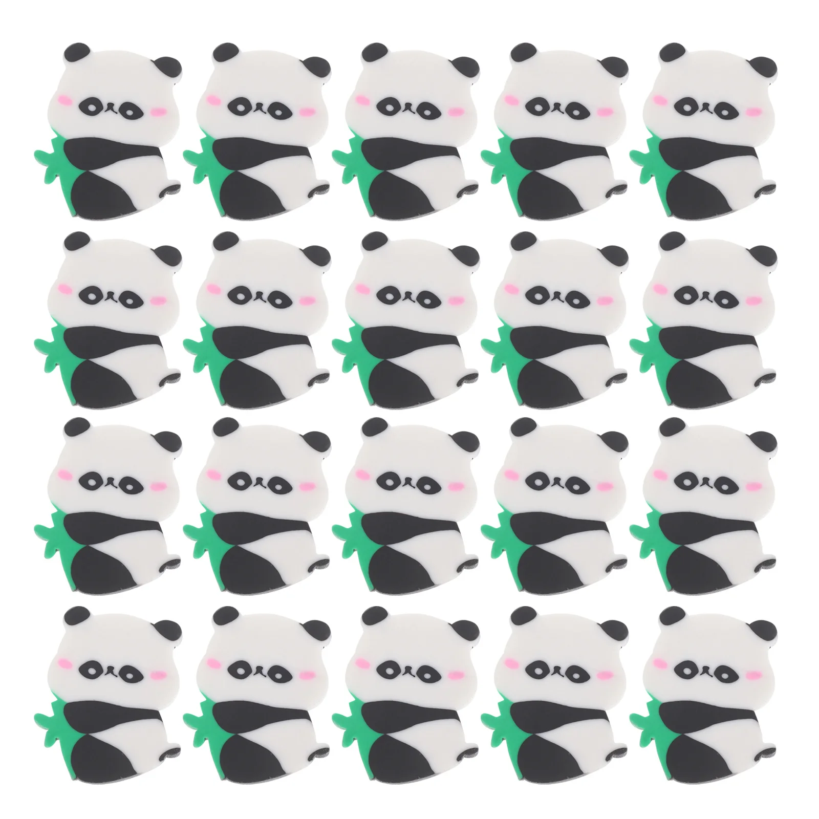 50 pièces gommes Panda mignon dessin animé Animal gomme Mini gommes pour l'école étude dessin croquis fournitures nettoyage gomme