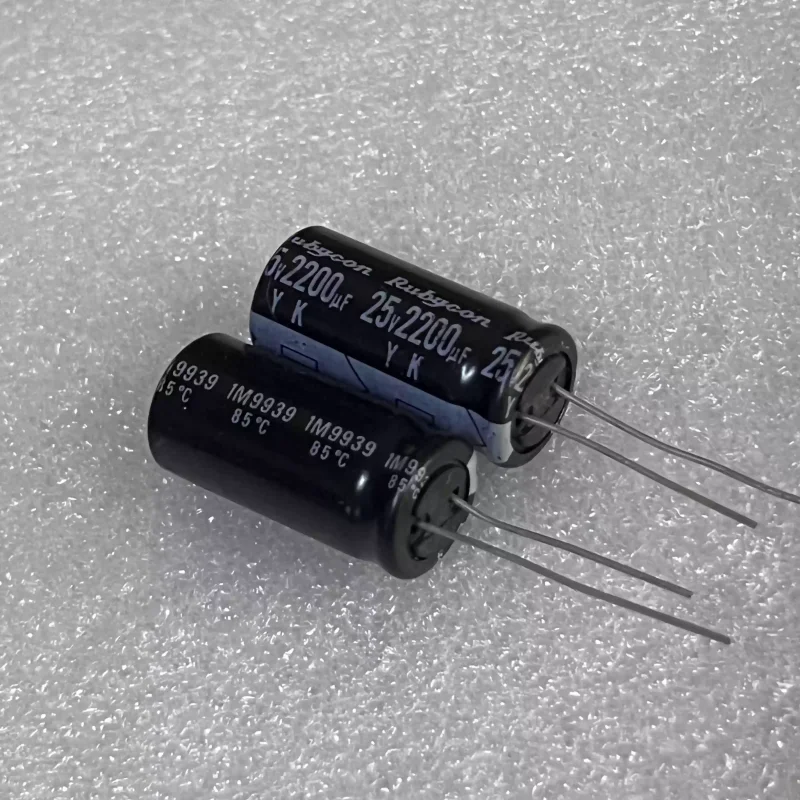 

10PCS New Japanese Ruby Rubycon YK Series 2200UF 25V Fever Audio Electrolytic Capacitor