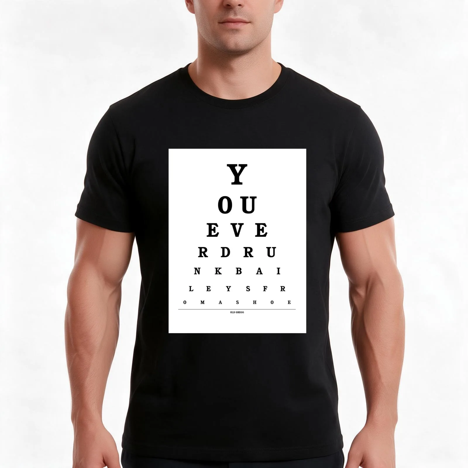 Old Gregg - Baileys From A Shoe T-Shirt, Classic Crew Neck Shirt, Breathable Cotton Everyday Tee