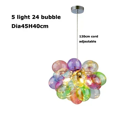JIANKEXING Nordic Kreative Farbige Glas Ballon Anhänger Lampe Kleidung Shop Restaurant Küche Kronleuchter Warme Kinderzimmer Dekor Licht 8