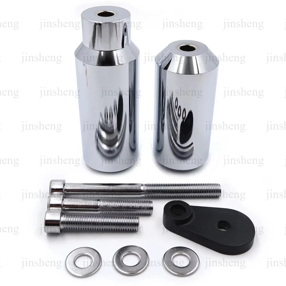 For Kawasaki ZX6R ZX6RR 636 2005 Chrome Frame Slider No Cut Crash Protector Motorcycle Parts