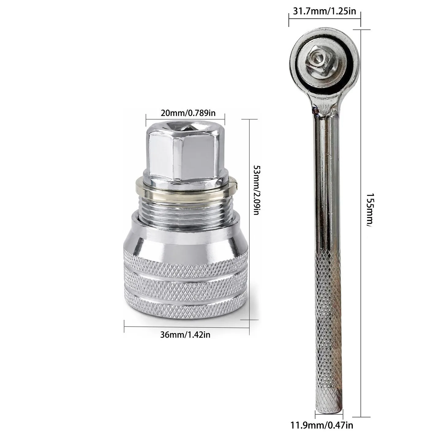 Adjustable magic sleeve Hex Universal Socket Torque Ratchet Wrench Head Spanner Sleeve Repair Tool - view 5