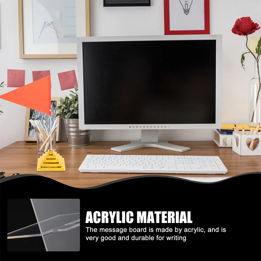 50 pcs Flagpole Base Desk Small Holder Table Top Stand Round Mini Plastic Practical Useful Reliable Easy Festivals