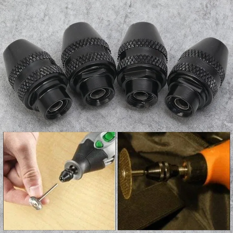 Accessori per adattatori per convertitori per mandrino a cambio rapido universale per utensile rotante di ricambio per mandrino per molatura elettrica multimandrino senza chiave