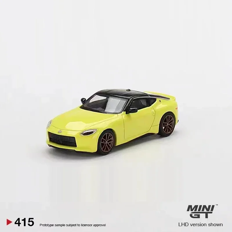 MINIGT 1:64 Model Car Z Proto Spec 2023 Alloy Vehicle Display Collection #415 LHD -Yellow