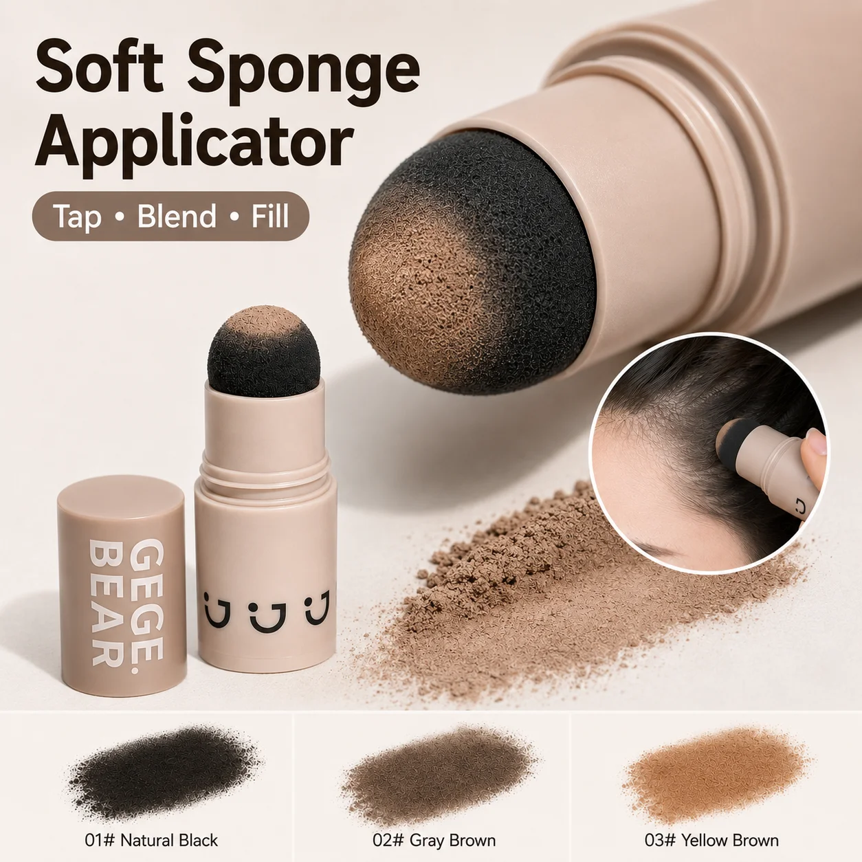 Hair Line Natural Coverage Powder Natural Instant Coverage Paint Repair Fill in Hair Waterproof Hairline Shadow Concealer Makeup  Repair Beauty Portable Tool