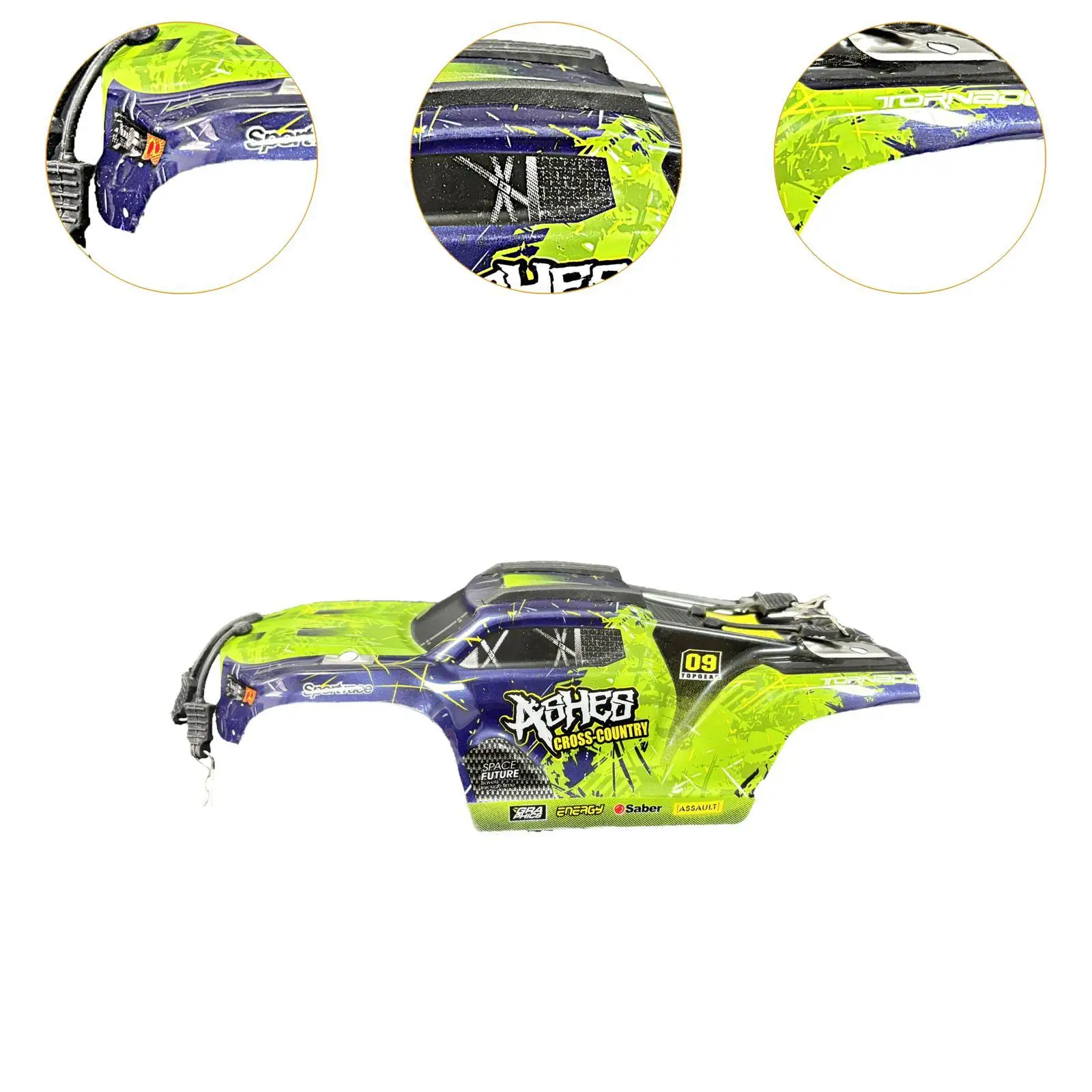 1/18 RC Car Body Shell Frame Przenośny zamiennik dla 18101 18108 RC Car Toy