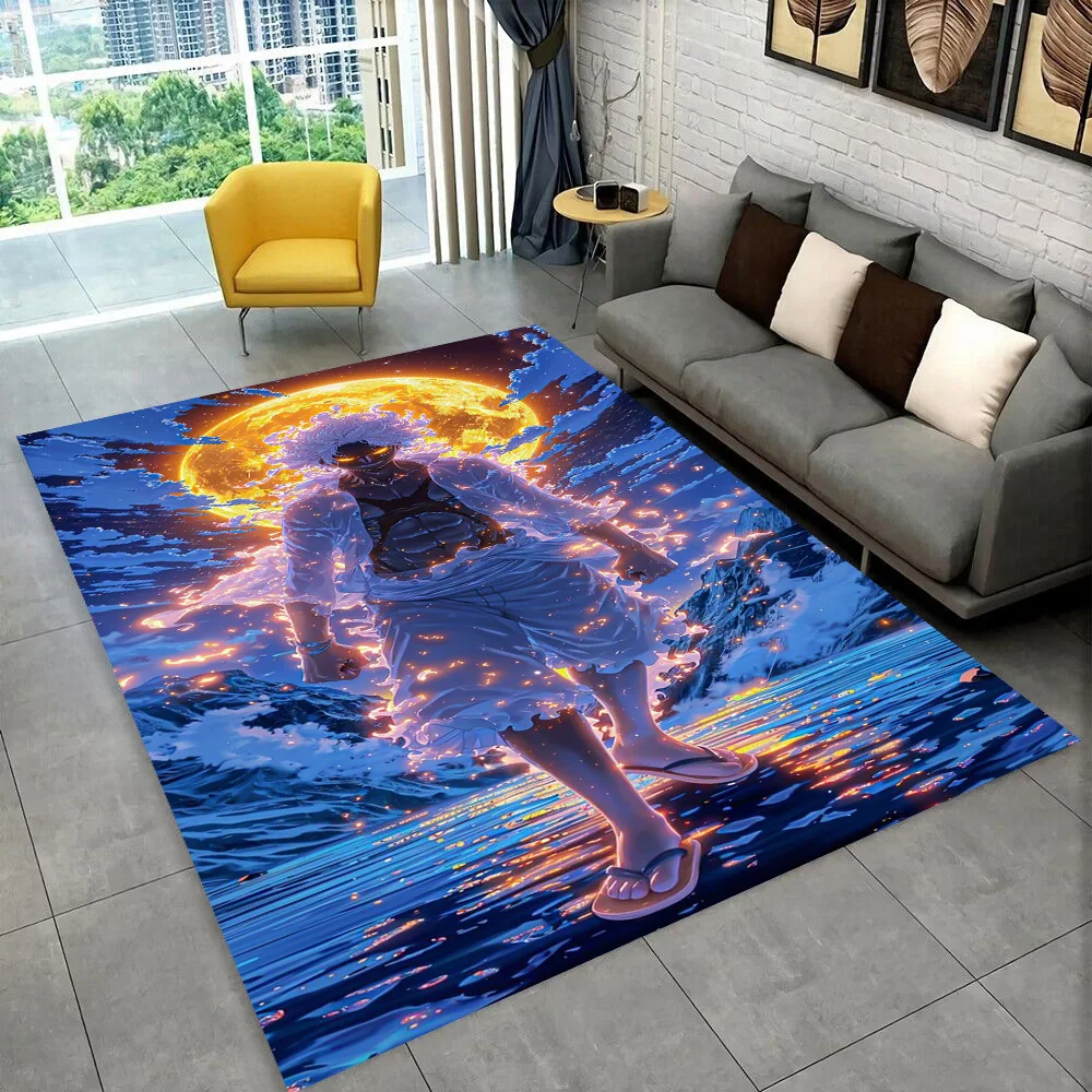 Alfombra de Dibujos Animados en 3D de una Pieza para Sala de Juegos, Dormitorio, Sala de Estar, Sofá, Decoración del Hogar, Alfombra Antideslizante para Área de Juegos para Niños