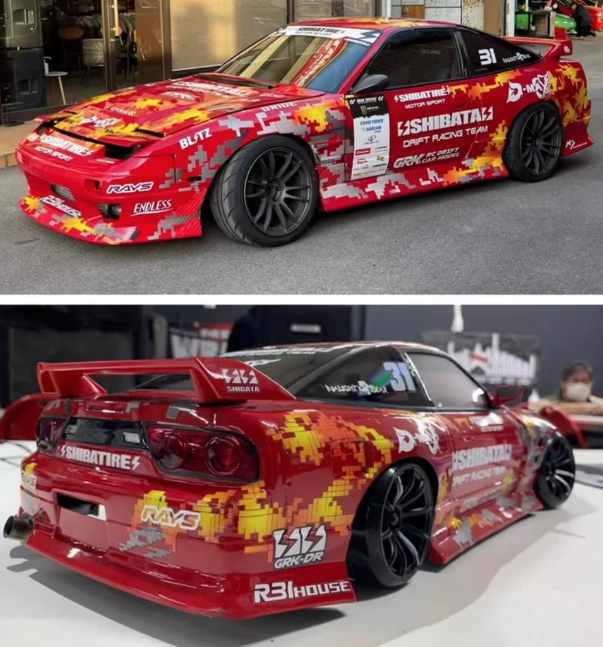 

Прозрачный корпус для дрифт-кара из поликарбоната в масштабе 1:10 для шасси Tamiya TT02, Kyosho Fazer, HSP 94123, MST, RMX