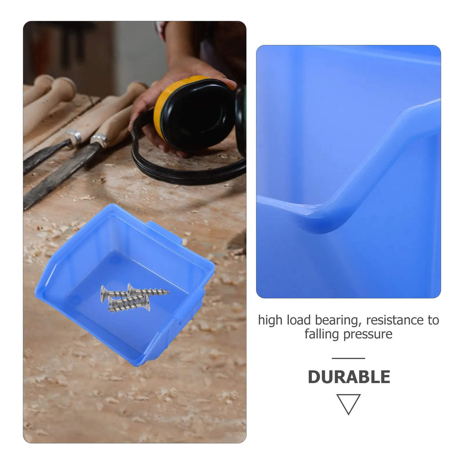 

10pcs Thickened Plastic Storage Box Large Capacity Tool Storage Case For Screws Sundries Desktop Warehouse Organization