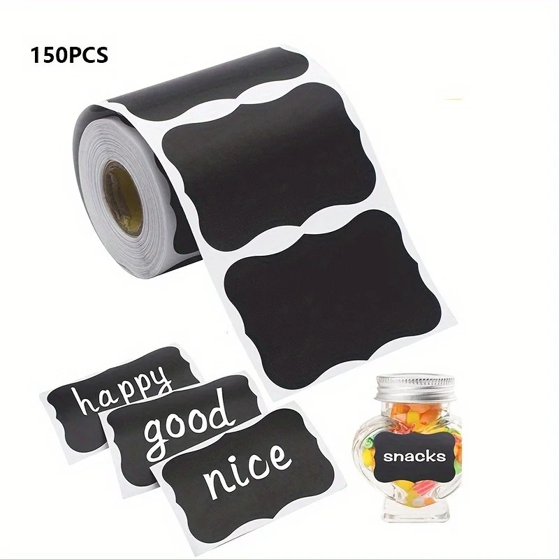1roll Chalkboard Labels That Can Be Reused, Ideal for Mason Jars, Party Decorations, Craft Rooms, Weddings, Storage