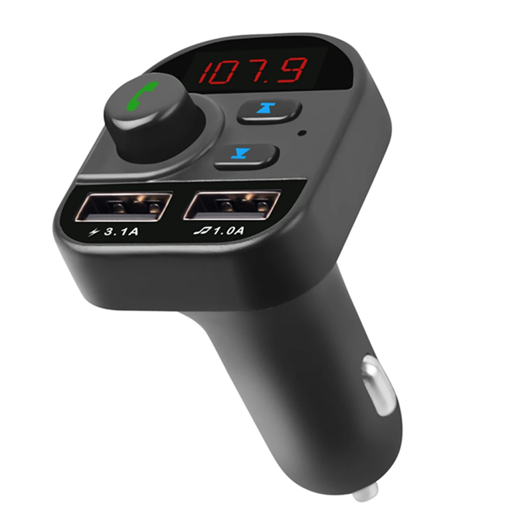 USB Port DC 12V-24V FM Transmitter Wireless Bluetooth MP3 Radio Player