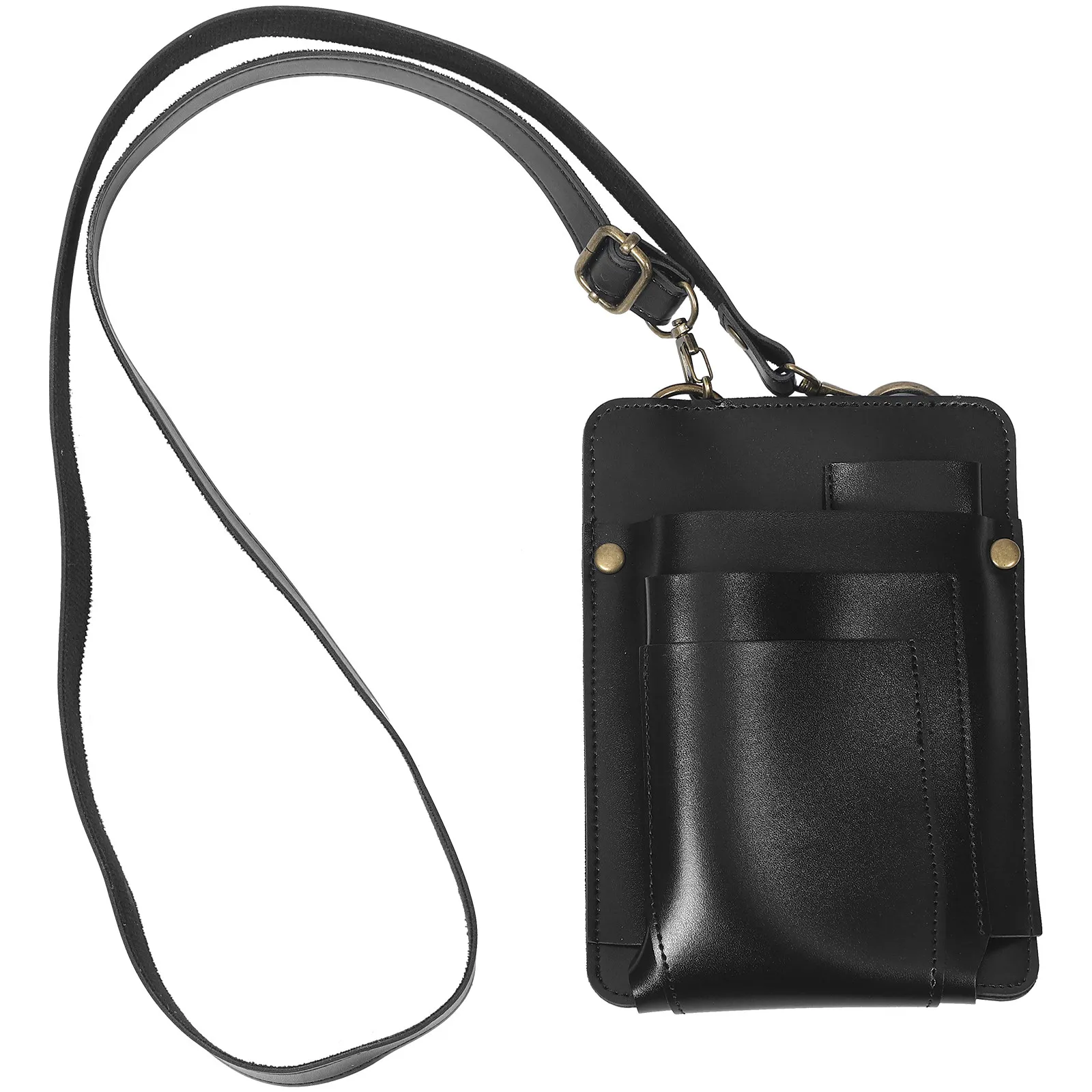 

Портативная поясная сумка-органайзер из ПУ для парикмахерских инструментов: ножниц и принадлежностей для стилистов