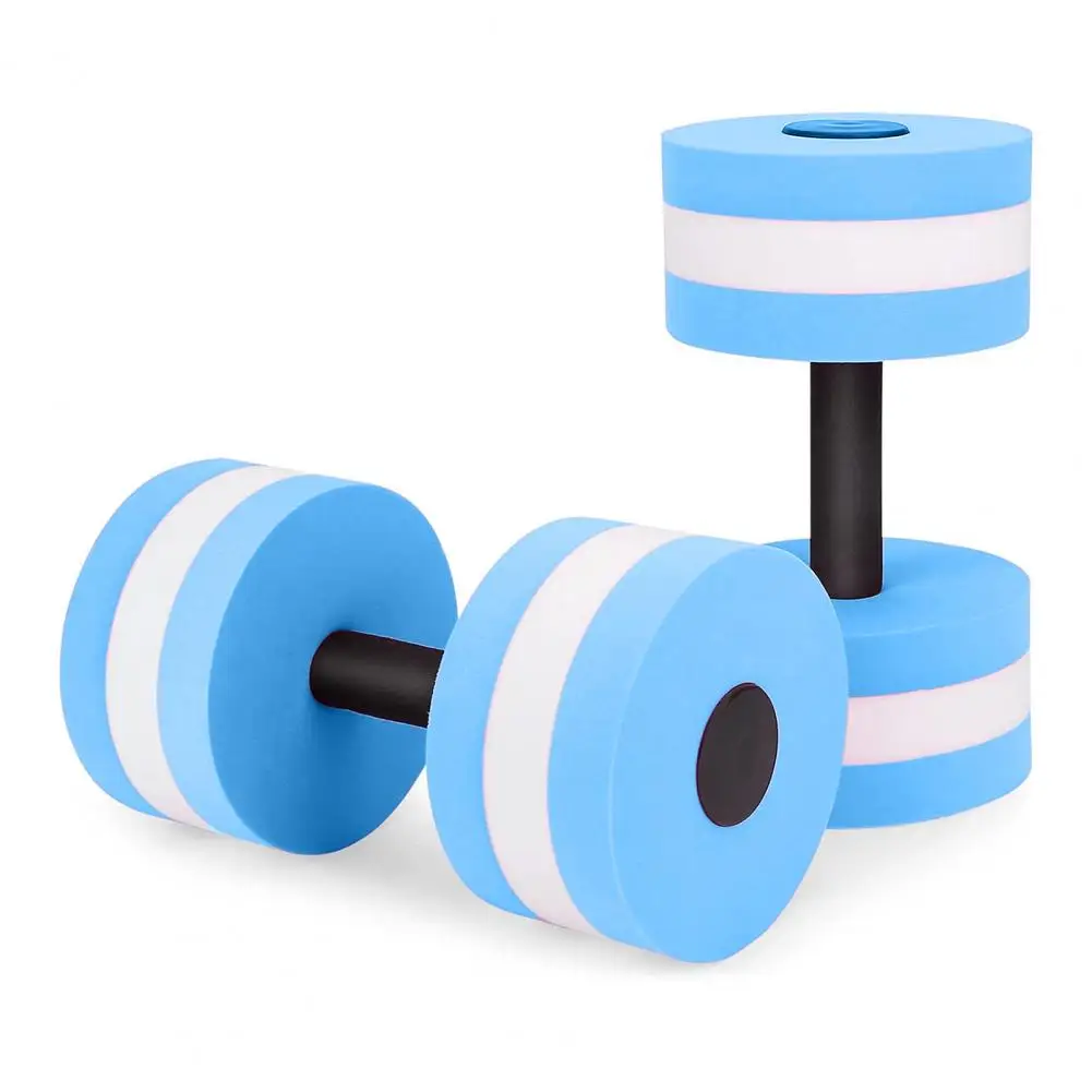 Water Dumbbell EVA Foam Pool Weight Water Aerobic Weight Loss Floating Exercise Dumbbell Aqua Fitness Barbell Workout Equipment