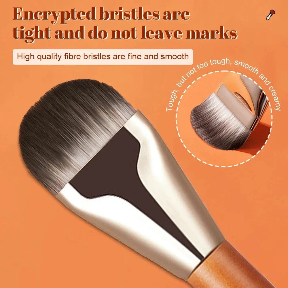 Ultra Thin Foundation Brush Lightweight and Thin Face Contour Brush Flat Contour Brush Blending Foundation Cream Makeup Brushes