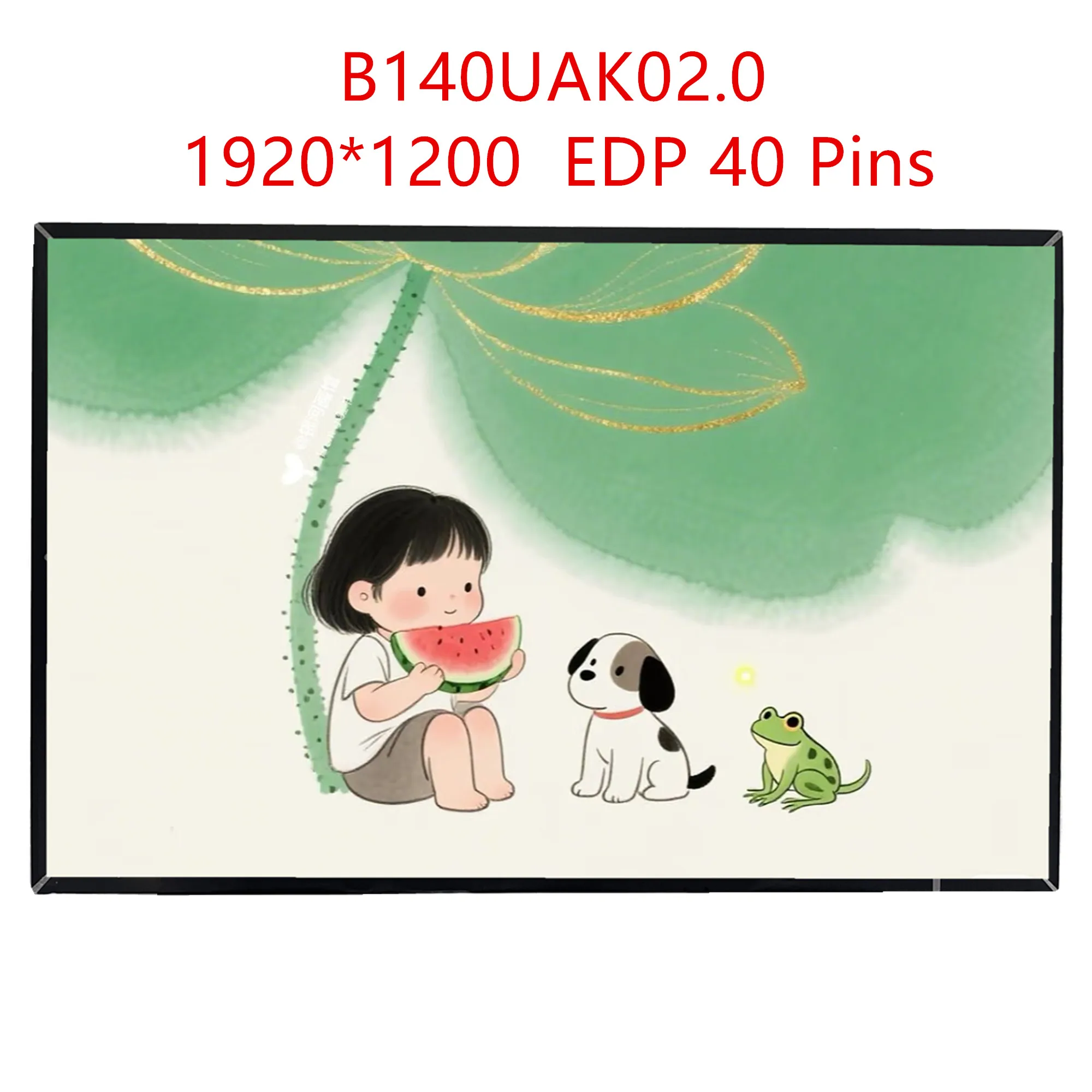 

B140UAK02.0 14.0 inch Laptop LCD Touch Screen Display Panel Matrix 1920*1200 EDP 40 Pins