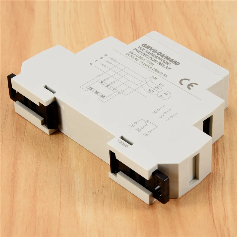

GRV8-04 M460 3-фазное реле контроля напряжения, последовательность фаз, защита от сбоя фазы, реле контроля напряжения